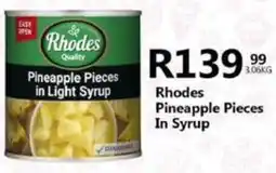 Take 'n Pay Rhodes Pineapple Pieces in Light Syrup offer