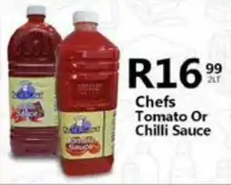 Take 'n Pay Chefs Tomato Or Chilli Sauce offer
