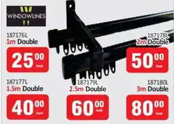 KitKat Cash and Carry Windowlines curtain tracks double offer