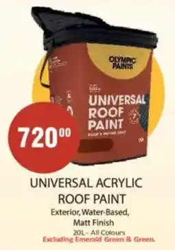 KitKat Cash and Carry Olympic paints universal acrylic roof paint offer