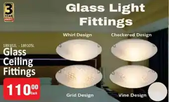 KitKat Cash and Carry Glass Ceiling Fittings offer