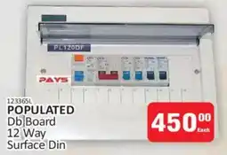KitKat Cash and Carry Pays Populated Db Board 12 Way Surface Din offer