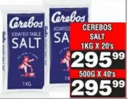 Advance Cash n Carry Cerebos salt offer