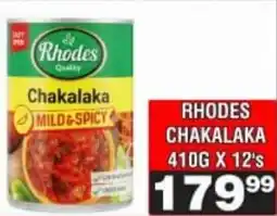 Advance Cash n Carry Rhodes Chakalaka offer