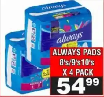 Advance Cash n Carry Always pads offer