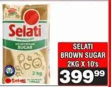 Advance Cash n Carry SELATI BROWN SUGAR 2KG X 10's offer
