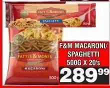 Advance Cash n Carry F&M MACARONI/SPAGHETTI offer