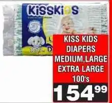 Advance Cash n Carry KISS KIDS DIAPERS MEDIUM,LARGE EXTRA LARGE 100's offer