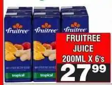 Advance Cash n Carry FRUITREE JUICE 200ML X 6's offer