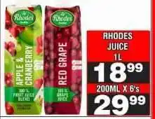 Advance Cash n Carry RHODES JUICE 1L offer