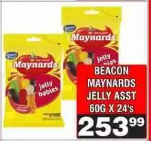 Advance Cash n Carry BEACON MAYNARDS JELLY ASST 60G X 24's offer