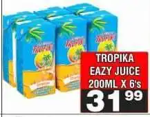 Advance Cash n Carry TROPIKA EAZY JUICE 200ML X 6's offer