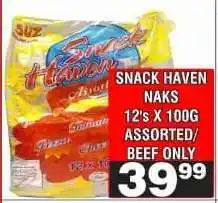 Advance Cash n Carry SNACK HAVEN NAKS offer