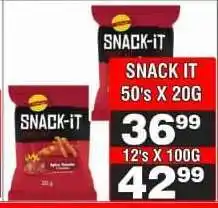 Advance Cash n Carry SNACK IT 50's X 20G offer