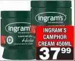 Advance Cash n Carry INGRAM'S CAMPHOR CREAM 450ml offer