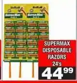 Advance Cash n Carry SUPERMAX DISPOSABLE RAZORS 24's offer
