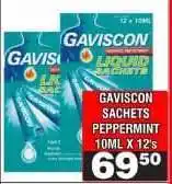 Advance Cash n Carry GAVISCON SACHETS PEPPERMINT offer