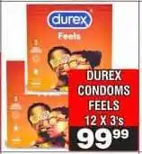 Advance Cash n Carry DUREX CONDOMS FEELS 12 X 3's offer