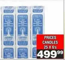 Advance Cash n Carry PRICES CANDLES 25 X 6's offer