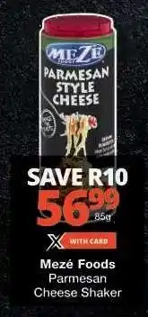 Checkers Mezé Foods Parmesan Cheese Shaker offer