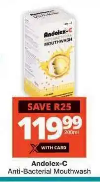 Checkers Andolex-C Anti-Bacterial Mouthwash offer