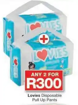 Checkers Lovies Disposable Pull-Up Pants offer