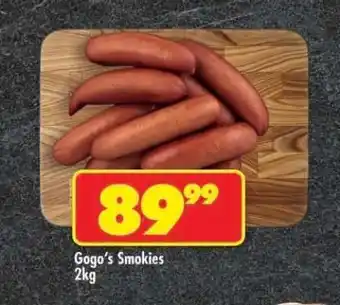 Shoprite Gogo’s Smokies offer