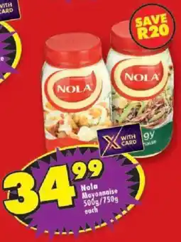 Shoprite Nola Mayonnaise offer
