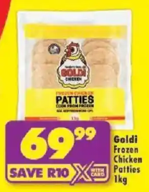 Shoprite Goldi Frozen Chicken Patties offer