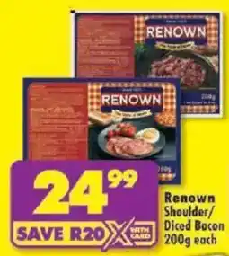 Shoprite Renown Shoulder/ Diced Bacon offer