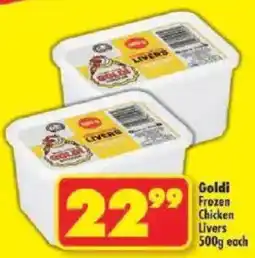 Shoprite Goldi Frozen Chicken Livers offer
