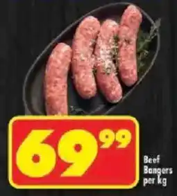 Shoprite Beef Bangers offer
