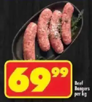 Shoprite Beef Bangers offer