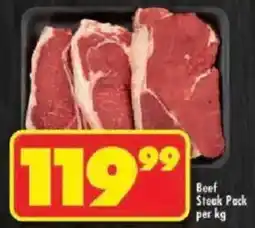 Shoprite Beef Steak Pack offer