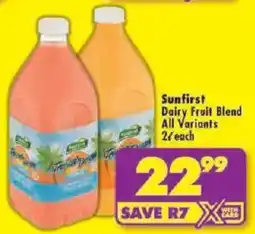 Shoprite Sunfirst Dairy Fruit Blend All Variants offer