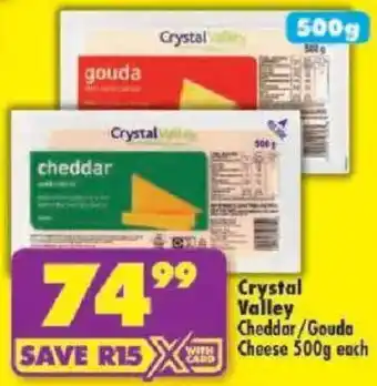 Shoprite Crystal Valley Cheddar/ Gouda Cheese offer