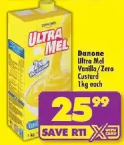 Shoprite Danone Ultra Mel Vanilla/ Zero Custard offer