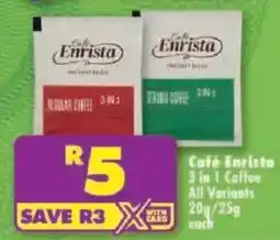 Shoprite Café Enrista 3 in 1 Coffee All Variants offer