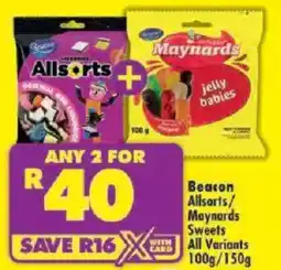 Shoprite Beacon Allsorts/ Maynards Sweets All Variants offer