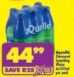 Shoprite Aquellé Flavoured Sparkling Water offer