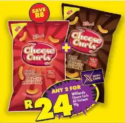 Shoprite Willards Cheese Curls All Variants offer