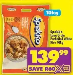 Shoprite Spekko Long Grain Parboiled White Rice offer