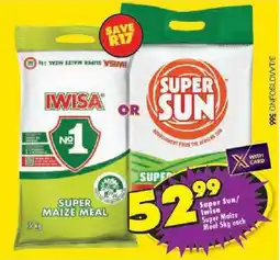 Shoprite Super Sun/ Iwisa Super Maize Meal offer