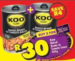 Shoprite Koo Baked Beans in Tomato Sauce offer