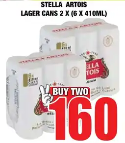 Boxer Liquors Stella artois lager cans offer