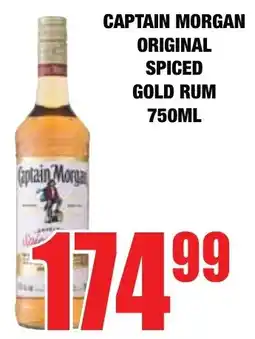 Boxer Liquors Captain morgan original spiced gold rum offer