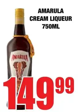 Boxer Liquors Amarula cream liqueur offer