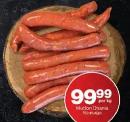 Checkers Mutton Dhania Sausage offer