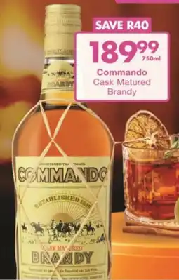 President Liquor Commando Cask Matured Brandy offer