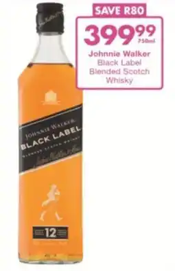 President Liquor Johnnie Walker Black Label Blended Scotch Whisky offer